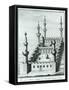 View of the Great Mosque at Medina before the Desecration of the Tombs by the Wahhabi Sect, from…-null-Framed Stretched Canvas