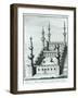 View of the Great Mosque at Medina before the Desecration of the Tombs by the Wahhabi Sect, from…-null-Framed Giclee Print