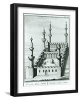 View of the Great Mosque at Medina before the Desecration of the Tombs by the Wahhabi Sect, from…-null-Framed Giclee Print