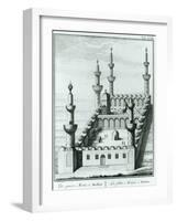 View of the Great Mosque at Medina before the Desecration of the Tombs by the Wahhabi Sect, from…-null-Framed Giclee Print