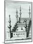 View of the Great Mosque at Medina before the Desecration of the Tombs by the Wahhabi Sect, from…-null-Mounted Giclee Print