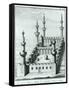 View of the Great Mosque at Medina before the Desecration of the Tombs by the Wahhabi Sect, from…-null-Framed Stretched Canvas