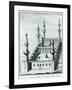 View of the Great Mosque at Medina before the Desecration of the Tombs by the Wahhabi Sect, from…-null-Framed Giclee Print