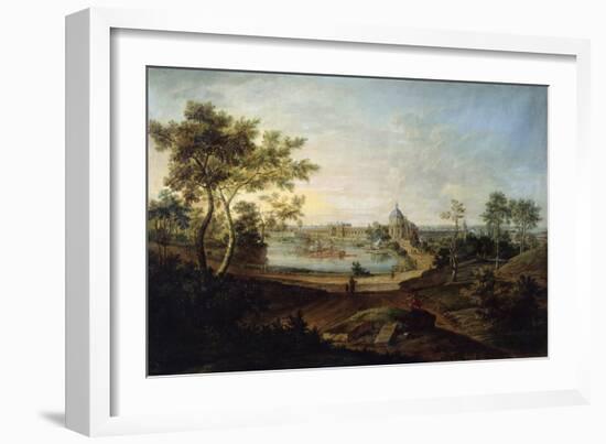 View of the Great Palace in Oranienbaum, 1758-Friedrich Hartmann Barisien-Framed Giclee Print