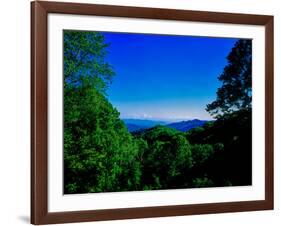 View of the Great Smoky Mountains National Park from Newfound Gap Road, Tennessee and North Caro...-null-Framed Photographic Print