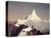 View of the Grossglocker Mountain-Marcus Pernhart-Stretched Canvas