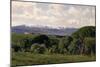 View of the Guadarrama from El Plantío De Infantes, 1910-Aureliano De Beruete-Mounted Giclee Print