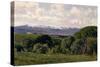 View of the Guadarrama from El Plantío De Infantes, 1910-Aureliano De Beruete-Stretched Canvas