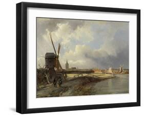 View of the Hague, Cornelis Springer-Cornelis Springer-Framed Art Print
