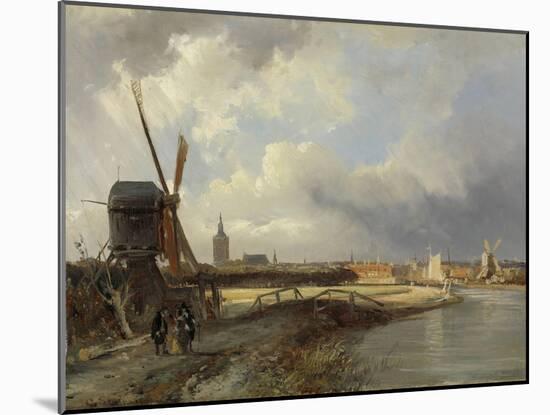 View of the Hague, Cornelis Springer-Cornelis Springer-Mounted Art Print