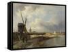 View of the Hague, Cornelis Springer-Cornelis Springer-Framed Stretched Canvas