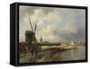 View of the Hague, Cornelis Springer-Cornelis Springer-Framed Stretched Canvas