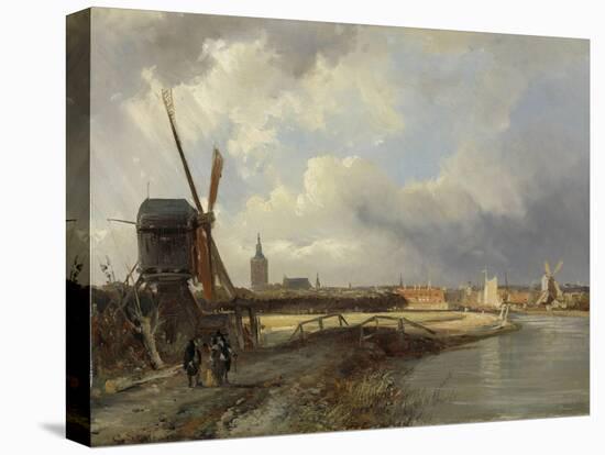 View of the Hague, Cornelis Springer-Cornelis Springer-Stretched Canvas