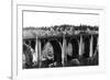 View of the Hangman Bridge - Spokane, WA-Lantern Press-Framed Premium Giclee Print