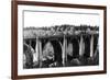 View of the Hangman Bridge - Spokane, WA-Lantern Press-Framed Premium Giclee Print