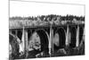 View of the Hangman Bridge - Spokane, WA-Lantern Press-Mounted Premium Giclee Print