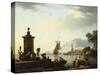 View of the Harbor at Genoa, 1773-Claude Joseph Vernet-Stretched Canvas