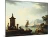 View of the Harbor at Genoa, 1773-Claude Joseph Vernet-Mounted Giclee Print