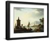 View of the Harbor at Genoa, 1773-Claude Joseph Vernet-Framed Giclee Print