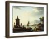 View of the Harbor at Genoa, 1773-Claude Joseph Vernet-Framed Giclee Print