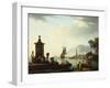 View of the Harbor at Genoa, 1773-Claude Joseph Vernet-Framed Giclee Print