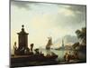 View of the Harbor at Genoa, 1773-Claude Joseph Vernet-Mounted Giclee Print