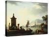 View of the Harbor at Genoa, 1773-Claude Joseph Vernet-Stretched Canvas