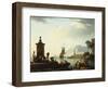 View of the Harbor at Genoa, 1773-Claude Joseph Vernet-Framed Giclee Print