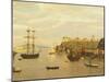 View of the Harbor by Johan Knutson, 1870, Finland 19th Century-null-Mounted Giclee Print