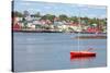 View of the Harbour and Waterfront of Lunenburg, Nova Scotia, Canada. Lunenburg is a Historic Port-onepony-Stretched Canvas