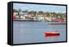 View of the Harbour and Waterfront of Lunenburg, Nova Scotia, Canada. Lunenburg is a Historic Port-onepony-Framed Stretched Canvas