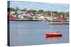 View of the Harbour and Waterfront of Lunenburg, Nova Scotia, Canada. Lunenburg is a Historic Port-onepony-Stretched Canvas