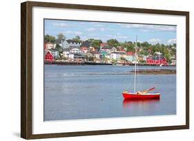 View of the Harbour and Waterfront of Lunenburg, Nova Scotia, Canada. Lunenburg is a Historic Port-onepony-Framed Photographic Print