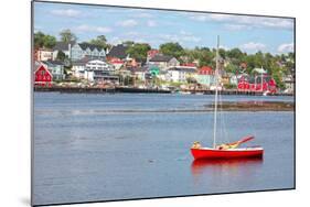 View of the Harbour and Waterfront of Lunenburg, Nova Scotia, Canada. Lunenburg is a Historic Port-onepony-Mounted Photographic Print