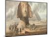 View of the Head of the Sphinx and the Pyramid of Khafre, circa 1790-Louis-Francois Cassas-Mounted Giclee Print