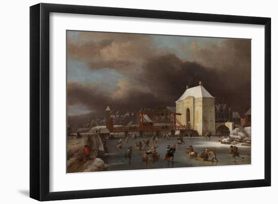 View of the Heiligewegspoort in Amsterdam-Jan van Kessel-Framed Giclee Print