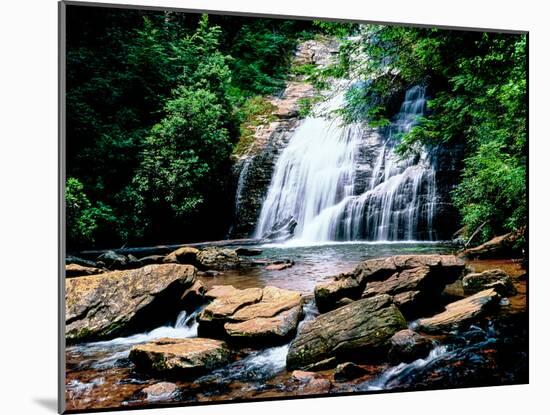 View of the Helton Creek Falls, Chattahoochee-Oconee National Forest, Georgia, USA-null-Mounted Photographic Print