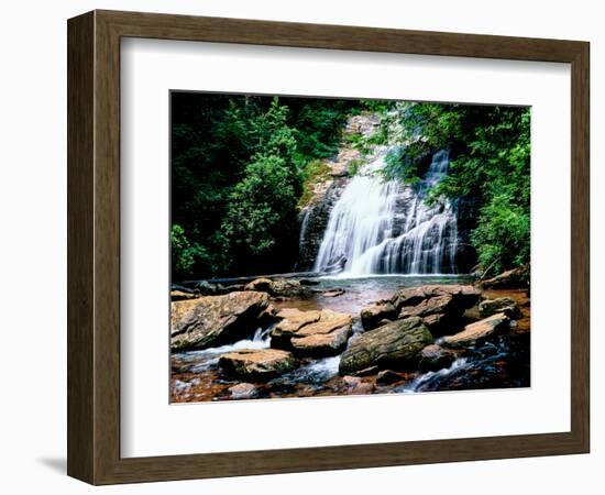 View of the Helton Creek Falls, Chattahoochee-Oconee National Forest, Georgia, USA-null-Framed Photographic Print