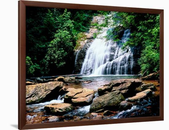 View of the Helton Creek Falls, Chattahoochee-Oconee National Forest, Georgia, USA-null-Framed Photographic Print