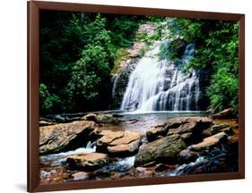 View of the Helton Creek Falls, Chattahoochee-Oconee National Forest, Georgia, USA-null-Framed Photographic Print