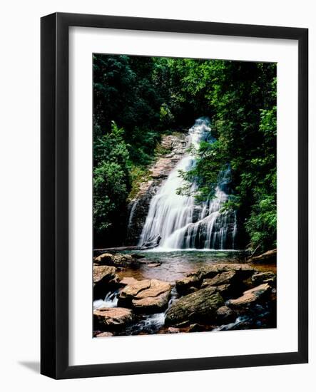 View of the Helton Creek Falls, Chattahoochee-Oconee National Forest, Georgia, USA-null-Framed Photographic Print