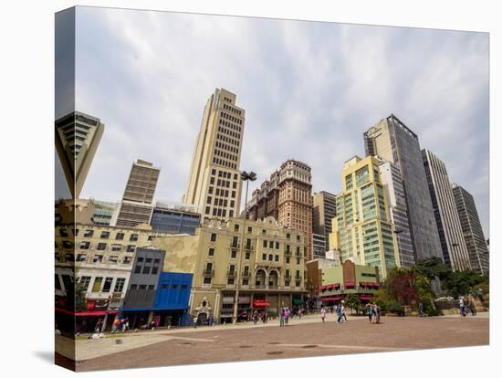 View of the high rise building in the city centre, City of Sao Paulo, State of Sao Paulo, Brazil, S-Karol Kozlowski-Stretched Canvas