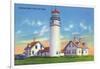 View of the Highland Lighthouse - Cape Cod, MA-Lantern Press-Framed Art Print
