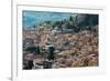 View of the Hill Town of Taormina, Sicily, Italy, Mediterranean, Europe-Martin Child-Framed Photographic Print