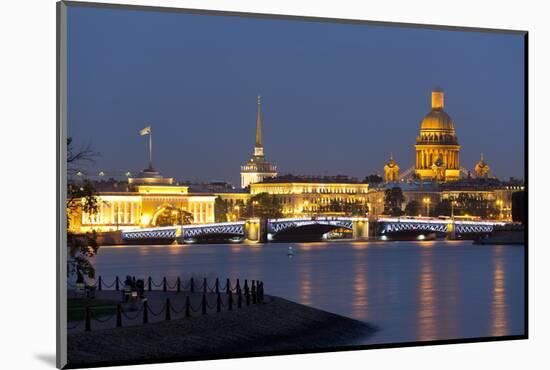 View of the Historic Heart along the Neva River, St. Petersburg, Russia, Europe-Miles Ertman-Mounted Photographic Print