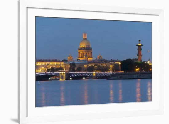 View of the Historic Heart along the Neva River, St. Petersburg, Russia, Europe-Miles Ertman-Framed Photographic Print