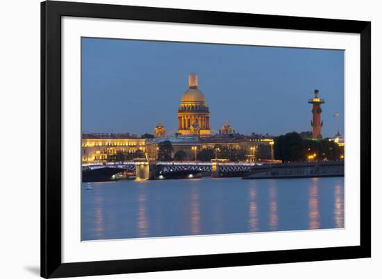 View of the Historic Heart along the Neva River, St. Petersburg, Russia, Europe-Miles Ertman-Framed Photographic Print