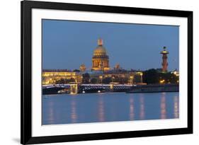 View of the Historic Heart along the Neva River, St. Petersburg, Russia, Europe-Miles Ertman-Framed Photographic Print