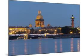 View of the Historic Heart along the Neva River, St. Petersburg, Russia, Europe-Miles Ertman-Mounted Photographic Print