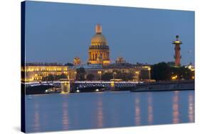 View of the Historic Heart along the Neva River, St. Petersburg, Russia, Europe-Miles Ertman-Stretched Canvas